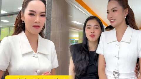 Hoa hậu Lê Hoàng Phương được bà Phạm Kim Dung "dắt" đi đăng ký nhập học Thạc sĩ HUTECH