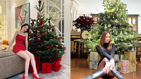 Màn "flex" đã mắt của hai mỹ nhân Vbiz: Khoe nhà lộng lẫy trước Noel nhưng có một chi tiết "cực hot" khiến netizen bị hút mắt
