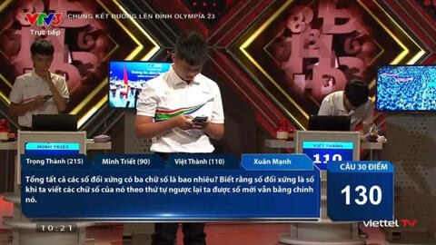 Bài Toán trong chung kết Olympia chỉ cần sử dụng kiến thức lớp 4 khiến thí sinh bó tay, thầy giáo nói: Mình đi thi thì cũng "tạch"