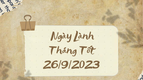 Xem ngày lành tháng tốt 26/9/2023: Chị em có thể vừa thẩm mỹ làm đẹp vừa mua sắm để thêm tài lộc