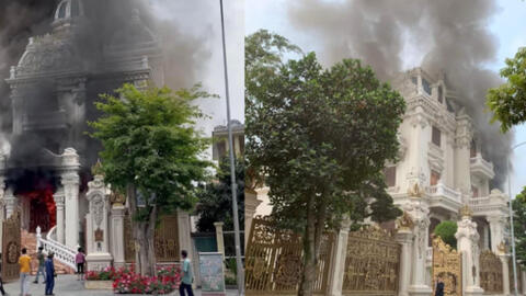 Xác định nguyên nhân ban đầu vụ cháy biệt thự trăm tỷ ở Quảng Ninh