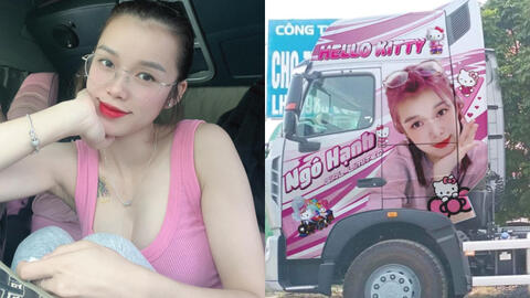 Gặp Ngô Hạnh - mỹ nữ lái xe tải 30 tấn ở Thái Nguyên, phủ hồng xe bằng hình Hello Kitty: Cuộc sống ra sao sau khi nổi tiếng?