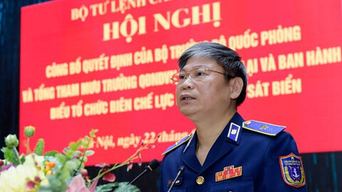 Điều động tư lệnh Cảnh sát biển mới