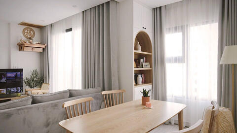 Căn hộ 63m2 đẹp như mơ với chi phí 150 triệu đồng