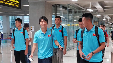 Tuyển Việt Nam tới Thái Lan, sẵn sàng cho buổi tập đầu tiên