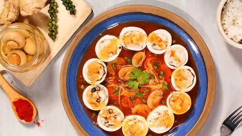 Món ngon mỗi ngày: Mực nhồi tôm xốt tiêu xanh