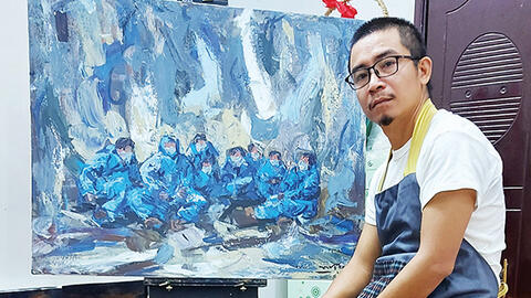 Họa sĩ Nguyễn Tấn Vĩ: Nỗi đau trên tranh