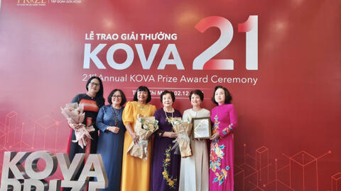 3 nhà khoa học nữ nhận giải thưởng KOVA  hạng mục Kiến tạo