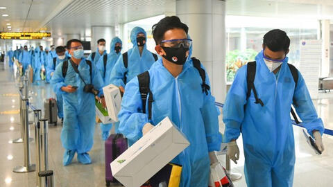 Vì sao đội tuyển Việt Nam khi về nước chỉ cần cách ly 7 ngày?