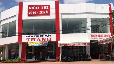 Cửa hàng xe máy Honda bị nhái ở Gia Lai