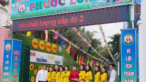 Nha Trang thêm 2 trường mầm non đạt chuẩn quốc gia