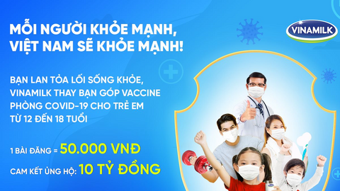 Chỉ cần một việc làm đơn giản, bạn đã góp vaccine cho trẻ em để phòng COVID-19