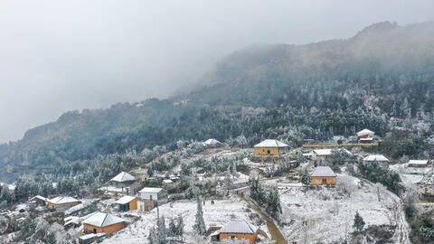 Sa Pa ghi nhận mức nhiệt -1,6 độ C, thấp nhất từ đầu mùa