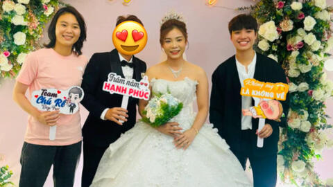 Cầu thủ tuyển nữ Việt Nam vừa dự World Cup làm đám cưới với bạn gái đồng giới