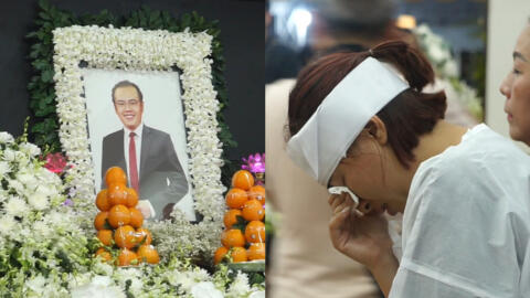 Đám tang ca sĩ Huỳnh Vũ Thạch: Không khí đau thương bao trùm, gia đình khóc nghẹn gây xót xa