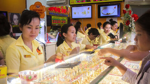 Vàng trong nước đảo chiều tăng 120.000 đồng/lượng