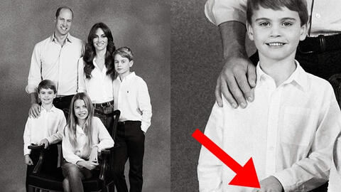 Người hâm mộ tinh mắt phát hiện chi tiết "gây sốc" trong bức ảnh thiệp Giáng sinh của nhà William - Kate, là lỗi photoshop hay hành động vô tình?