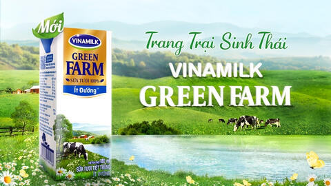 Vinamilk ra mắt  sữa tươi green farm, thành quả sau nhiều năm nổ lực xây dựng các hệ thống trang trại sinh thái
