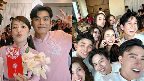 Lễ gia tiên Puka và Gin Tuấn Kiệt: Cô dâu chú rể diện áo dài hồng, Trường Giang làm chủ hôn cùng dàn bê tráp xịn xò