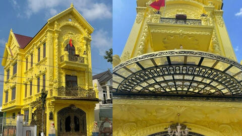 Ngôi nhà "dát vàng" ở Đồng Tháp thu hút sự chú ý của cộng động mạng