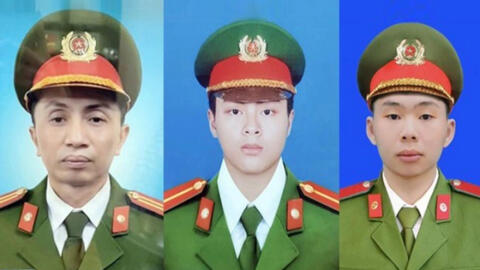 Hôm nay tổ chức lễ tang 3 cảnh sát hy sinh khi chữa cháy