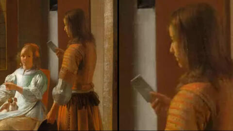 Phóng to 10 lần bức họa cổ hơn 350 tuổi, dân mạng ngỡ ngàng phát hiện món đồ đẳng cấp từ "thế giới tương lai"