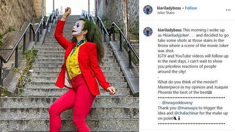 Cầu thang Joker nhảy múa điên cuồng trở thành địa điểm check-in sốt nhất mạng xã hội