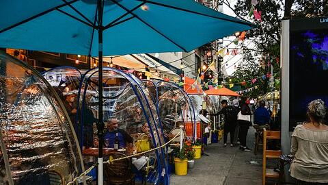 Độc đáo nhà hàng 'bong bóng' ở New York