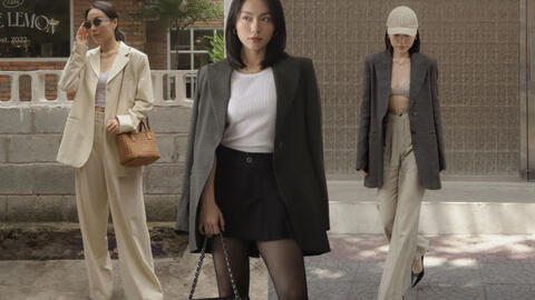 Nàng cao dưới 1m60 muốn mặc blazer đẹp và sang thì nên học lỏm blogger Hà Trúc