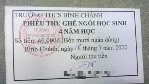 TPHCM yêu cầu trường THCS Bình Chánh trả lại tiền thu ghế ngồi của học sinh