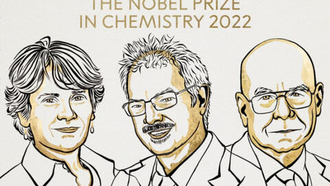 Nobel Hoá học 2022 trao giải cho những nghiên cứu về phát triển hóa học Click và hóa học sinh trực giao