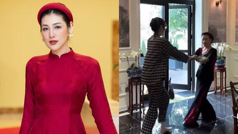 Khoảnh khắc Á hậu Dương Tú Anh và mẹ chồng quyền lực nhảy múa cùng nhau, nhìn cứ ngỡ mẹ đẻ và con gái