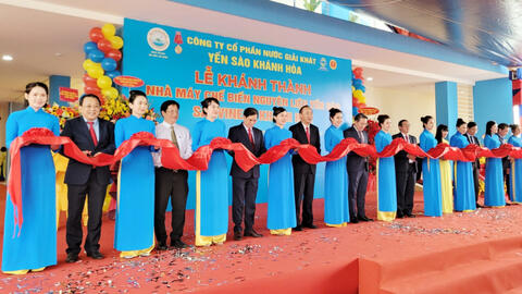 Công ty yến sào Khánh Hòa khánh thành nhà máy chế biến nguyên liệu Sanvinest