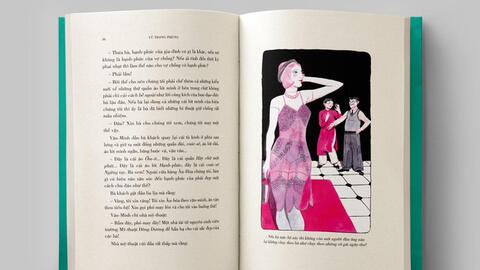 Họa sĩ Thành Phong vẽ minh họa cho cuốn tiểu thuyết "Số đỏ" của Vũ Trọng Phụng