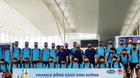 Vinamilk đồng hành cùng đội tuyển Quốc gia tại vòng loại World Cup 2022