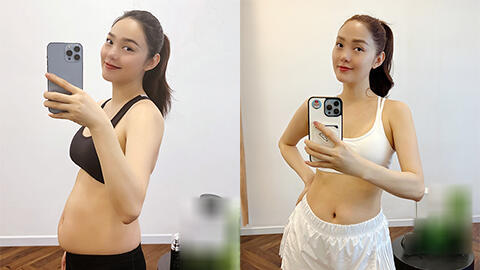 Minh Hằng "flex" nhẹ vóc dáng thon gọn bất ngờ sau 2 tháng sinh nở, nhan sắc mẹ bỉm gây chú ý