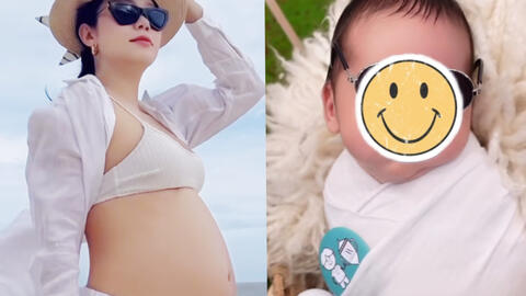 Sau thời gian giấu kín, Minh Hằng lần đầu tiên khoe chính diện gương mặt con đầu lòng