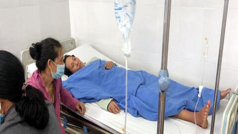 Nhiều người bị rắn lục đuôi đỏ cắn khi đang dọn dẹp nhà sau lũ