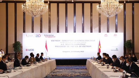 Gần 11 tỷ USD cam kết hợp tác giữa doanh nghiệp Việt Nam-Singapore