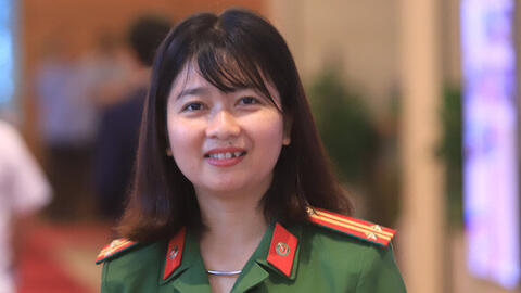 Nữ Trung tá Ksor H'Bơ Khắp giữ chức Phó giám đốc Công an tỉnh Gia Lai