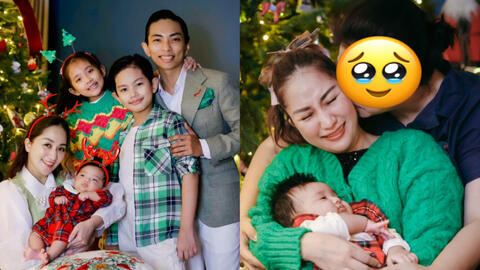 Cùng Phan Hiển chụp ảnh gia đình ấm áp đón giáng sinh Khánh Thi bật khóc nức nở vì điều này