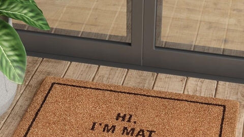 Chọn màu thảm chùi chân để hóa giải phong thủy xấu cho cửa chính