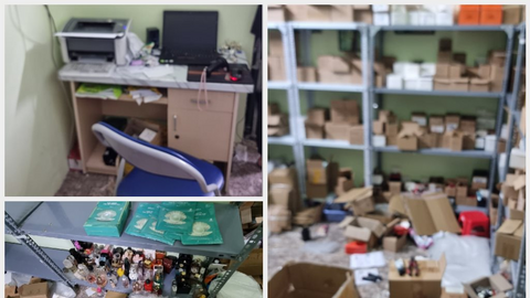 Hơn 5.000 chai nước hoa, son môi giả hàng hiệu Versace, Gucci, Dior, Chanel, Calvin Klein… bị thu giữ