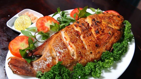Món ngon mỗi ngày: Cá điêu hồng ngũ vị nướng xốt thơm
