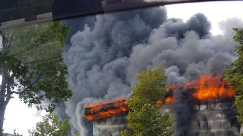 Cháy lớn tại Công ty mút xốp ở thị xã Bến Cát - Bình Dương