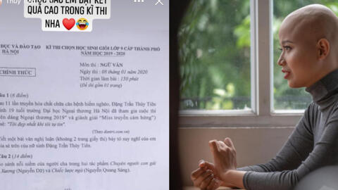Câu chuyện về nữ sinh 19 tuổi bị ung thư vào đề thi học sinh giỏi
