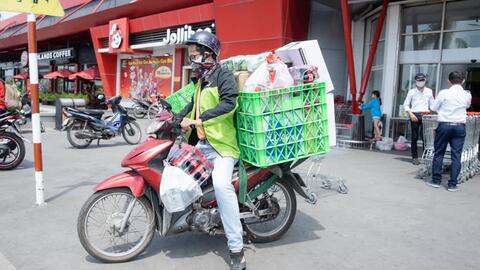 Ứng dụng gọi xe tăng tốc ‘đi chợ’ giữa dịch COVID-19