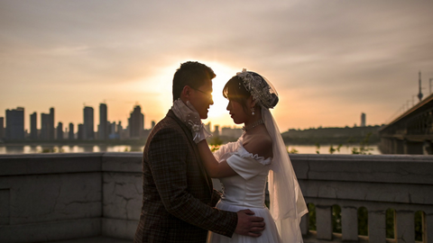 Các cặp đôi rạng rỡ chụp ảnh cưới ở Vũ Hán sau dịch COVID-19