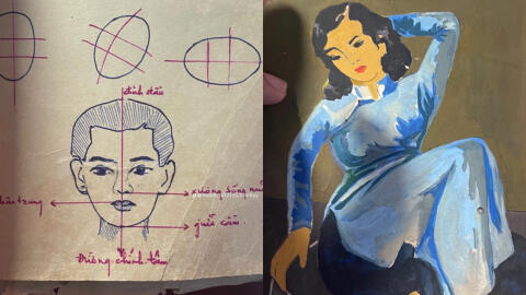 Nam sinh tình cờ phát hiện cuốn sổ vẽ cách đây 25 năm của mẹ, mỗi trang đều là "vô giá"