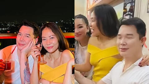Đã "cạch mặt" thời gian dài, Nathan Lee - Thu Minh bất ngờ kề vai bá cổ "nối lại tình xưa"